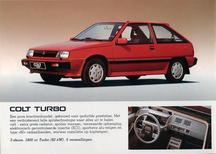 Mitsubishi Dodge Colt Turbo GTS - sådan så den ud, da den for mange år siden da den kom til verden. billede 11