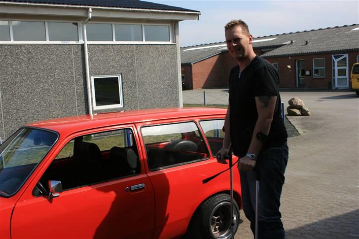 Opel kadett c 2,2 stc solgt - man kan jo køre bil med en brækket fodled  ;-) billede 15