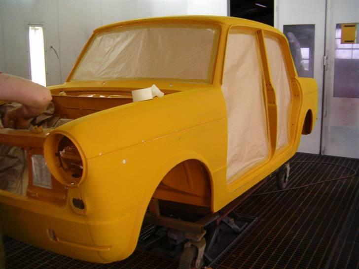 Fiat 1100  - Mellem slibning for at få lag tykelse og fjerne små fejl hvis det fandtes :) billede 10