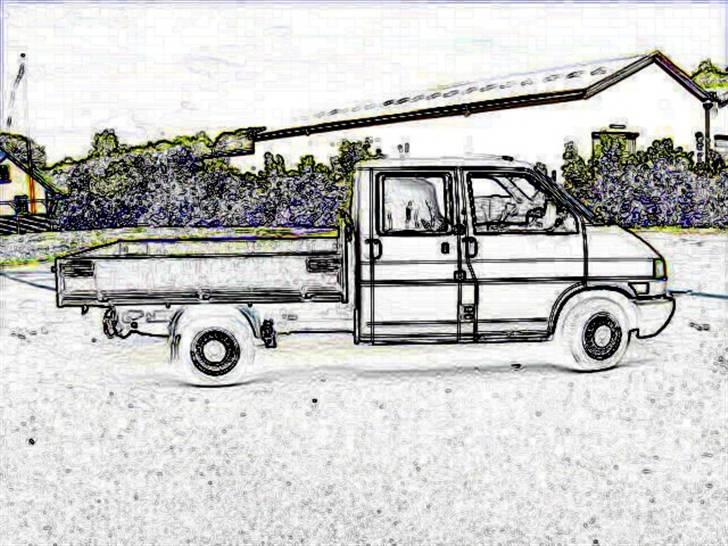 VW Transporter 2,4D SOLGT - bare lidt leg i et billedprogram billede 13