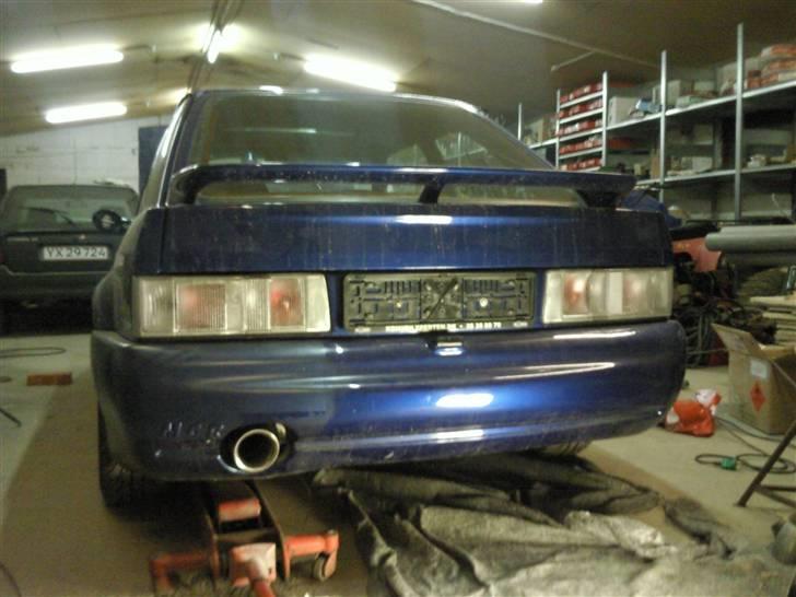 Ford Escort RS Turbo(solgt) - I gang med at lave 3" udstødning.  hjemmelavet bagpotte billede 7