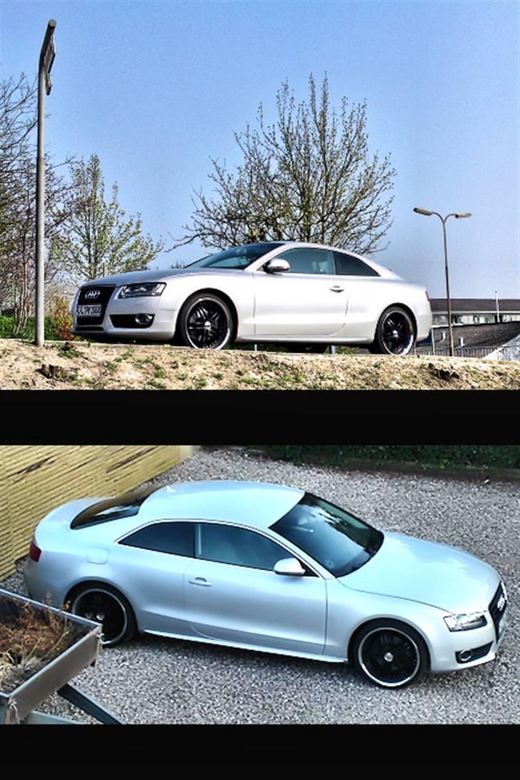 Audi A5 Coupé 3.0 TDI quattro - Black+Silver er et nice anderledes mix :) - disse billeder er taget med mobiltelefonen! - 20" Zenetti Legend Black med bred poleret kant / med 255/30/R20 Continental SportContact 3 billede 13