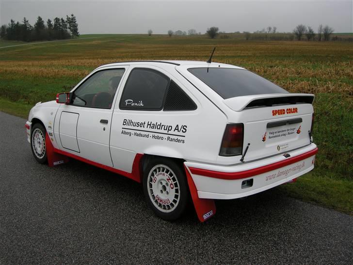 Opel kadett e gsi rally.  SOLGT. - Her er den med de vores nye sponsor loger billede 12