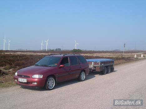 Ford Escort HERSTAL EDITION St - 1/4/2007 Første dag med alufælge på med min makker´s trailer efter billede 8