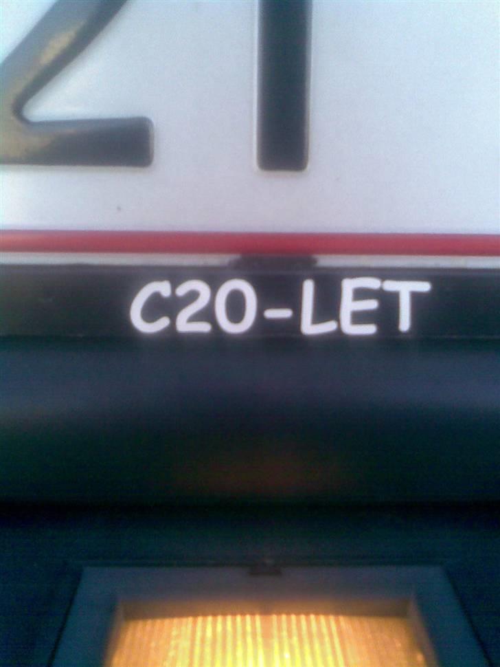 Opel Vectra 2000 Turbo Solgt - Nr plade ramme, med motorkode. :P billede 16