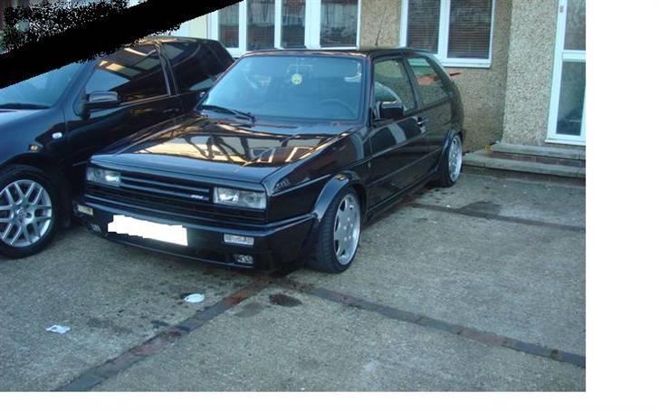 VW golf 2 g60 240hk  - billedet jeg så af den inden vi hentede den i england tak til ulrik og vennerne for hjælp  billede 10