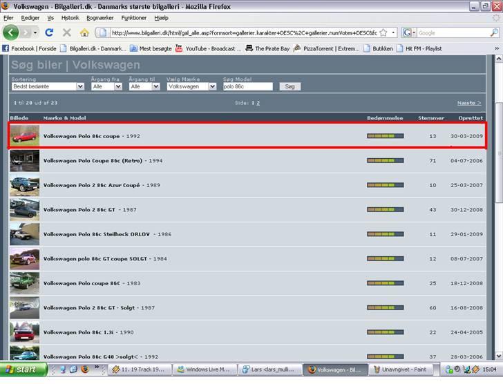 VW Polo 86c coupe    DØD - Jaa så min lille fine polo på første pladsen nice billede 14