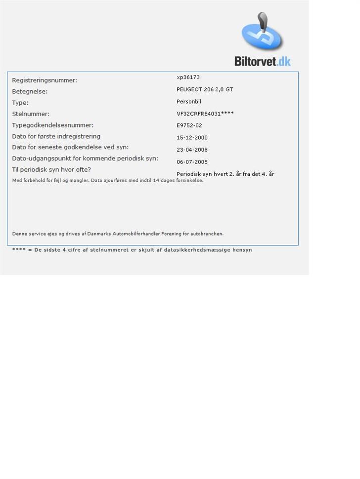 Peugeot 206 GT billede 5