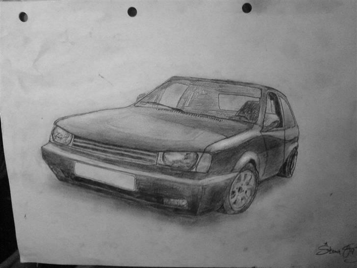 VW Polo G40 - Solgt - En meget stor tak til Stinna for denne meget, meget flotte tegning :D billede 4