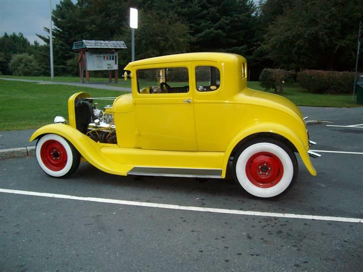 Ford Model A Hot Rod  - står sgu da meget flot af en vogn fra 1929 billede 9