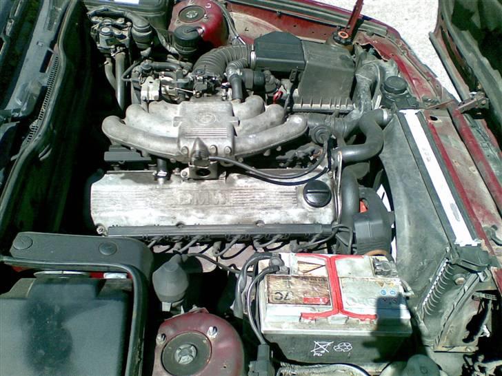 BMW 5??i e34 (byttet) - motor rummet som det så ud;) nu med "lidt" ændringer billede 9
