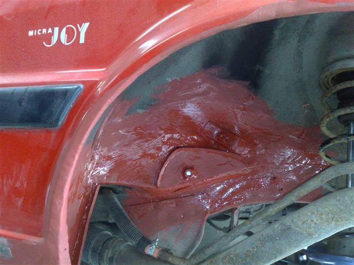 Nissan Micra Recaro JOY OpenAir - Har lavet ny inderskærm og befæstning til selen da det gamle var forsvundet og selen ku rykkes med ind i bilen uden at skrue den af. billede 9