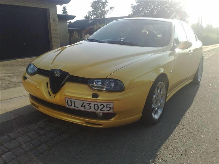 Alfa Romeo 156 2.5 V6  - Front malet sort og GTA lygter. Novitec frontspoiler billede 19