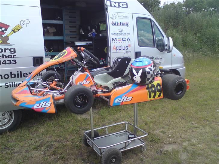 Fiat Ducato TØNDEN - Min gokart EKS ROTAX DD2 foran den gamle kassevogn.. billede 11