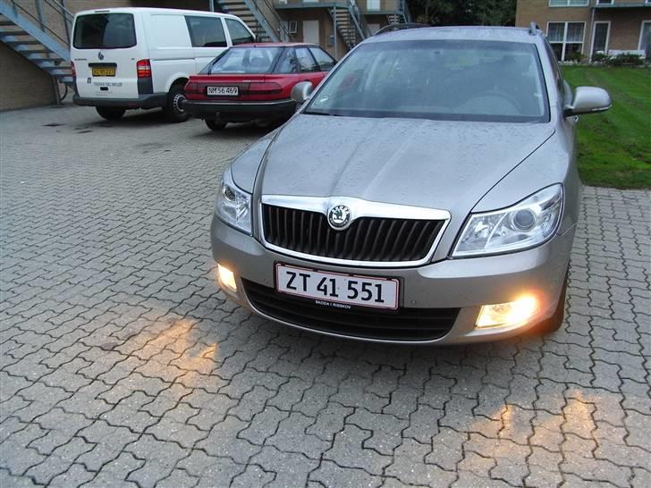 Skoda octavia combi elegance - køre lyse fanget i en rimelig god vinkel billede 9