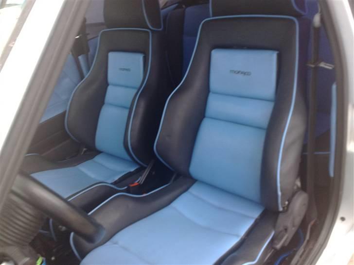 VW polo g40 coupe "KING" - komplet læderkabine med recaro monaco stole  billede 18