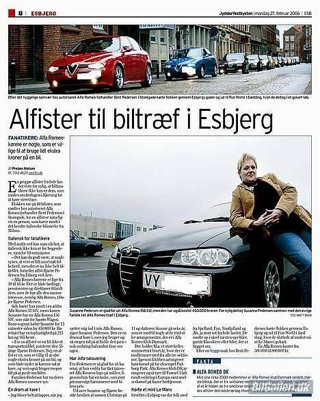 Alfa Romeo 156 RST SW 1,9 JTD 16v  - 1/1 sides artikel fra Jyske Vestkysten.............  billede 20