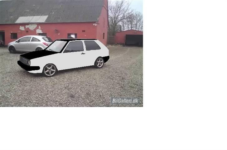 VW Golf 2 1,8"SOLGT" - sårn kommer den til at se ud med farven:P billede 17