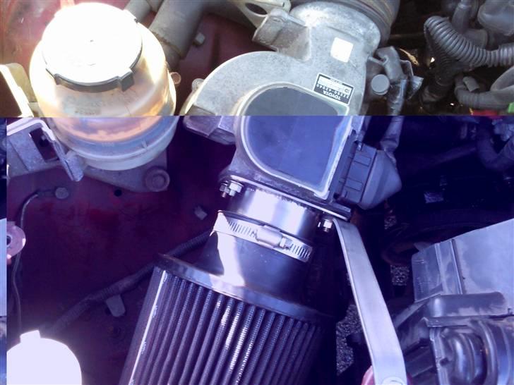 Toyota supra MK 3 - så blev der lavet en adaptor til luftfilter i rustfri. tak for hjælpen Kristian. billede 18