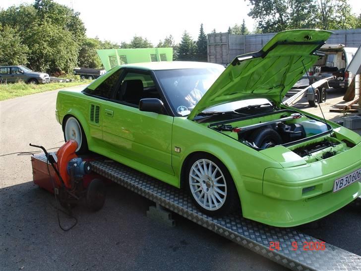 Toyota MR2 Turbo  -Trackday bil- - En af de mange ture på rullefelt. Her hos www.motorimport.dk i 2006 billede 12