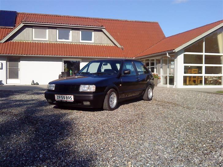 VW POLO G40 SOLGT :( - sådan ser den ud nu med 13" bbs og 70mm sænkning ;) billede 10