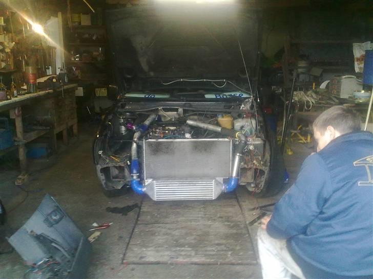 VW golf 2 gtd - her er den næsten samlet igen mangler bare kofangeren  billede 20