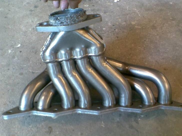 Citroën bx 16valve - Orign. Bananmanifold glasblæst og varmefast klarlak lakeret billede 7