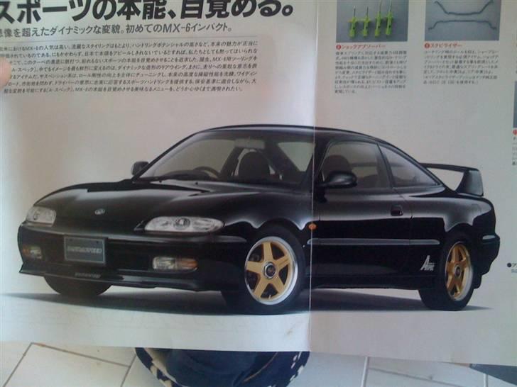 Mazda MX-6 (Projekt) (Solgt) - Bilen som den nogenlunde kommer til at se ud når den er færdig, Billedet er taget fra org Mazdaspeed Brouchure billede 17