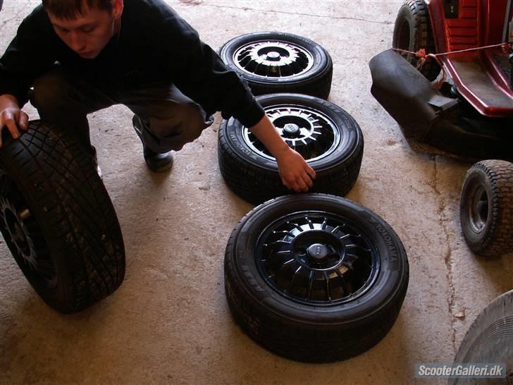 VW golf 2 SOLGT - mine 13" ats racefælge med yokohama a539 dæk på billede 5