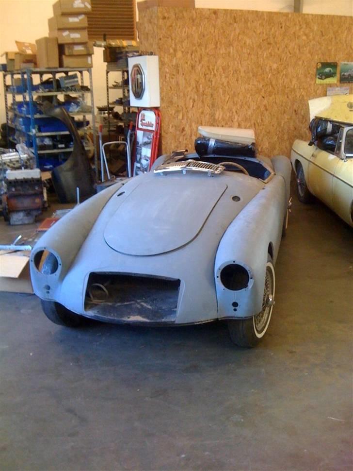 MG A 1500 Roadster - Billede taget ved JB Specialbiler, som bilen kom hjem fra USA billede 7