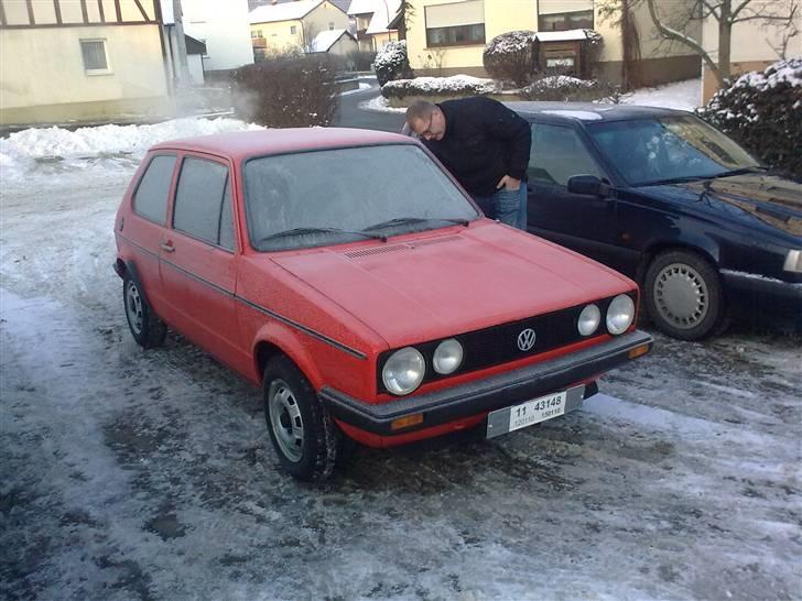 VW Golf 1 - Chok for den lille golf, første nat ude siden 1998, i minus 12 grader! billede 15
