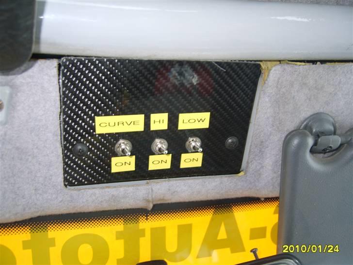 Renault clio w rally  - Styrepult til xtra lygter billede 8