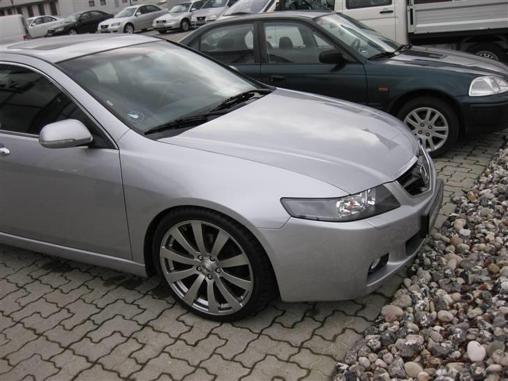 Honda Accord 2,4i Executive - Lækker front, ved siden af vores gamle Civic.. billede 4