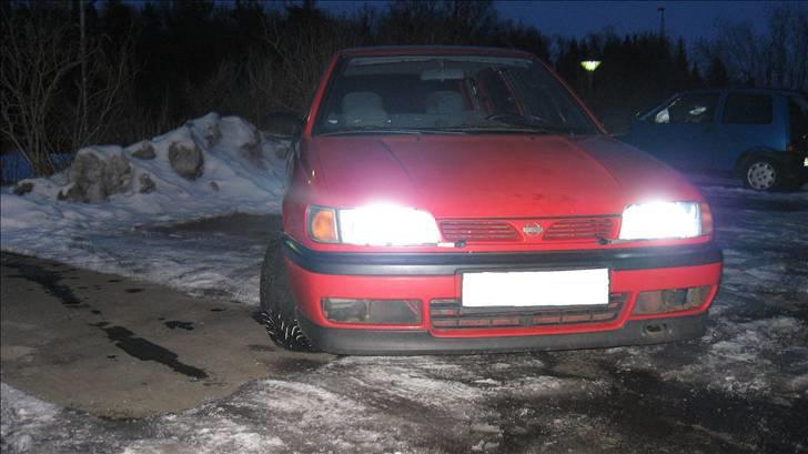 Nissan sunny N14 totalskadet - som den ser ud nu. 24.02.10 billede 14