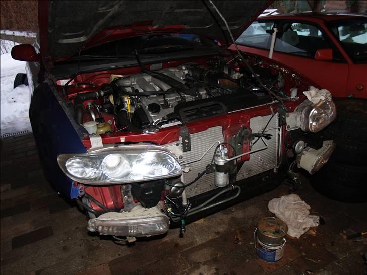 Mazda MX-6 (Projekt) (Solgt) - Prøvemontering af J-spec Forlygter og tågelygter billede 19