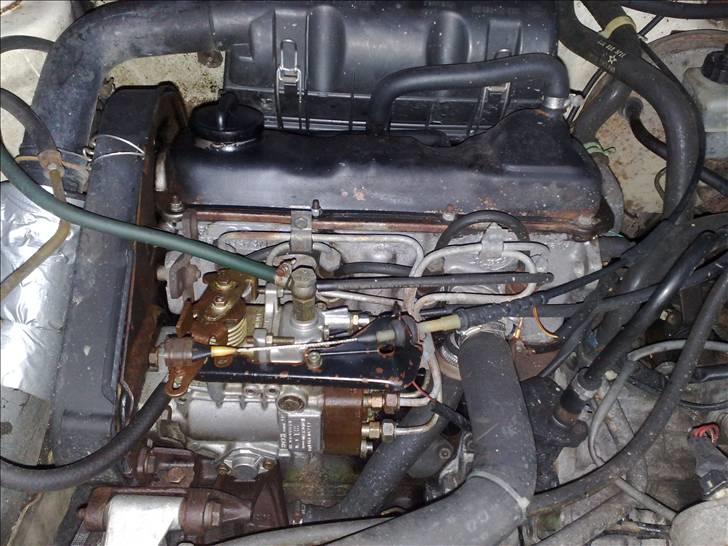 VW Golf2 1.6 Diesel - Dejligt med en ren motor,taget alderen i betragtning billede 1