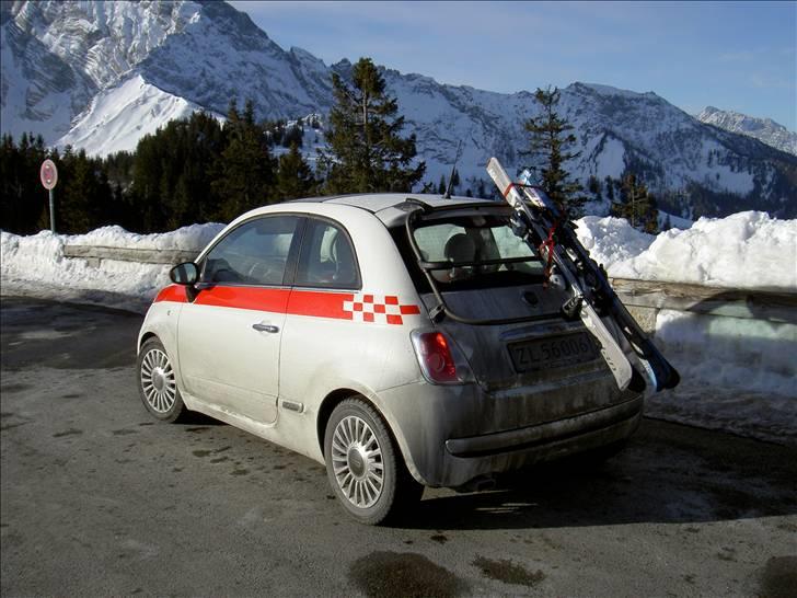 Fiat 500 1,3 Lounge  - her med vinter tøj på billede 13