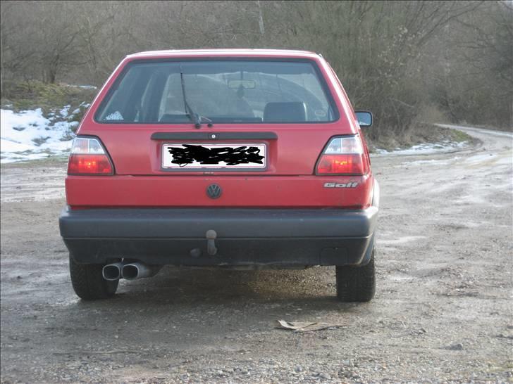 VW golf 2 SOLGT - Sådan så hun ud da jeg købte dog uden Jetta fronten men med 2 runde kryds lygter og emblemfri gitter billede 5