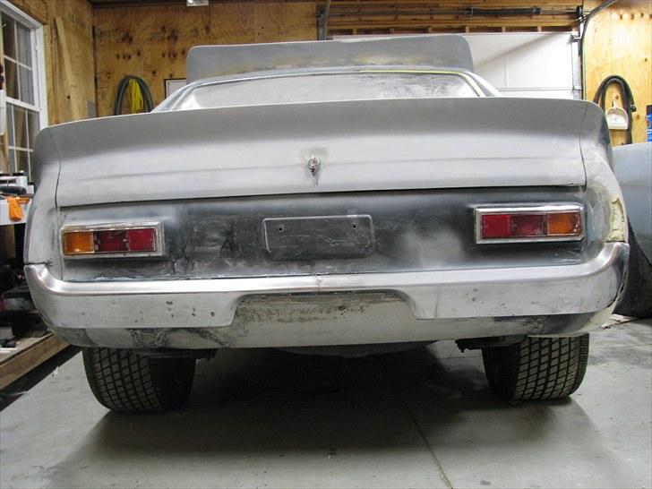 Ford Capri - Kofanger afkortet og beslag monteret.  billede 17