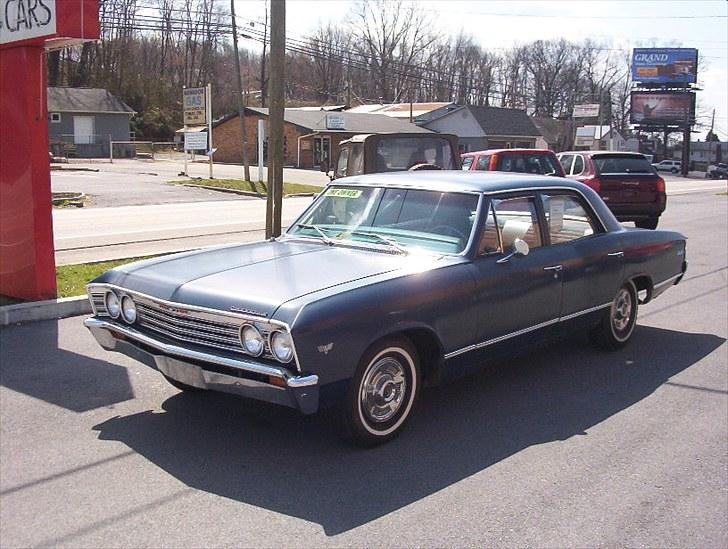 Chevrolet Chevelle Malibu - fandt den her på nettet min så sådan ud da den var ny den gang i 1967 billede 11