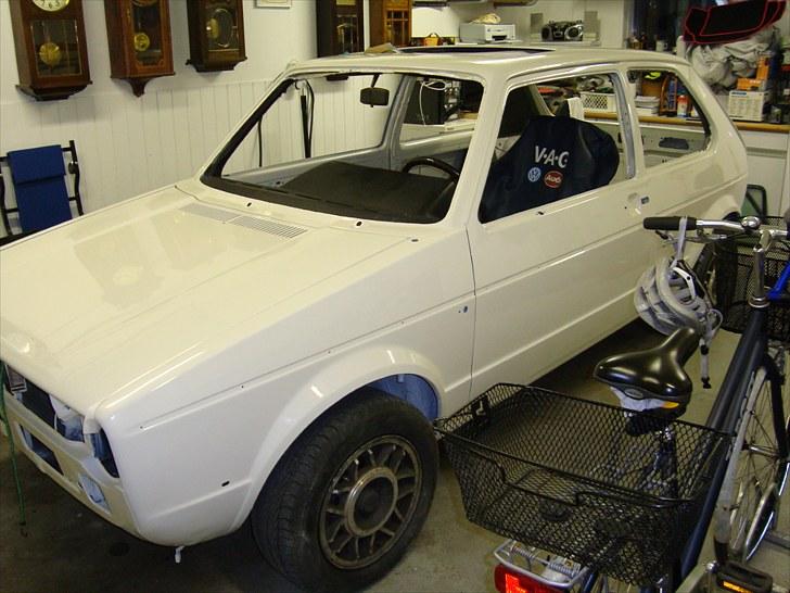 VW Golf 1 GTI - Retur fra maler. Den er godt nok blevet hvid. billede 11