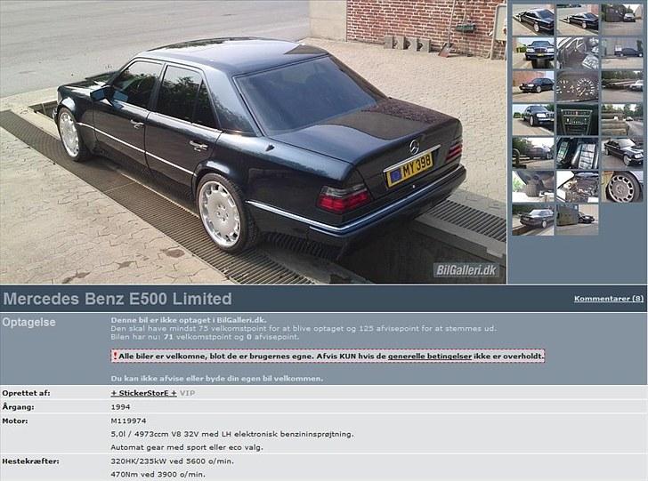 Mercedes Benz E500 Limited - Solgt - Oprettet uden afvisninger billede 20