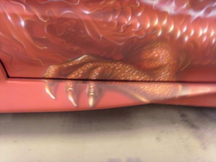 Honda crx del sol - der er kræset om detaljerne.. Når man åbner døren, følger detaljerne med ind på sideskørten. billede 5