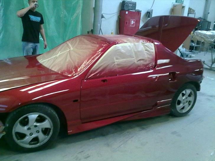 Honda crx del sol - efter grundmaling, og 4 lag klarlak. billede 6
