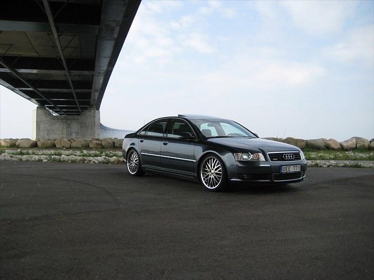 Audi A8 4.2 Quattro - Nu sænket godt ned på maven ! 4-5 cm frigang under motor....  billede 11