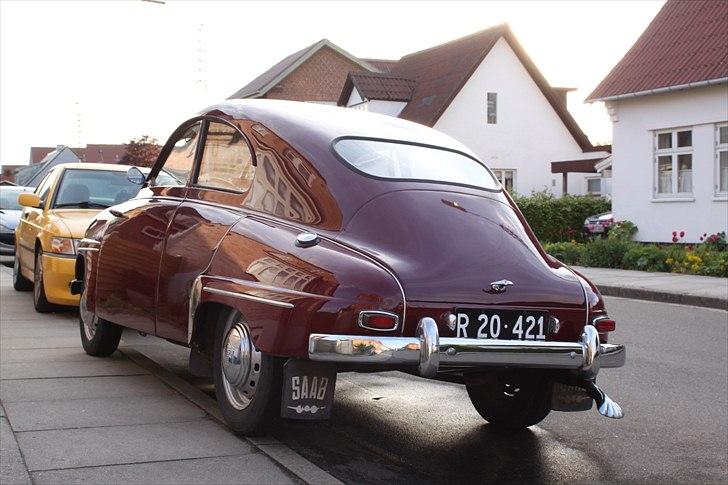 Saab 93 - Lige hjemkommet og sorte plader monteret billede 3