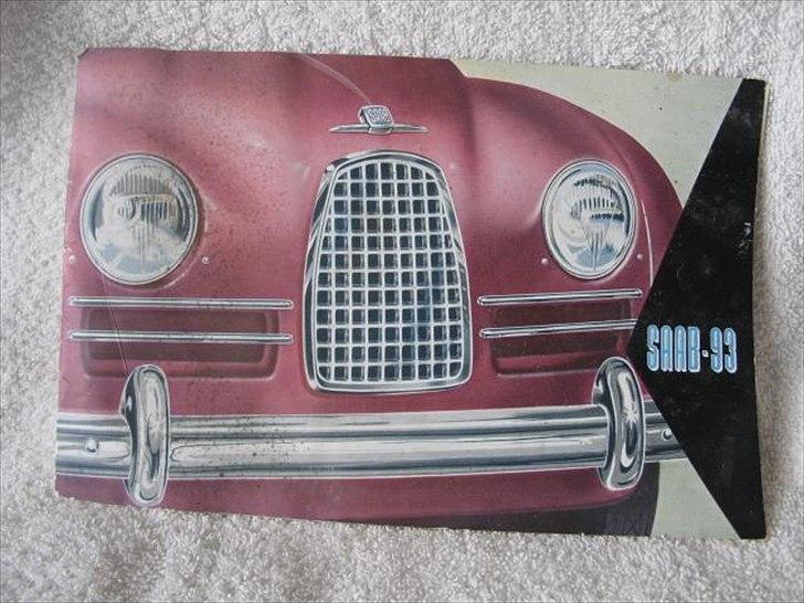 Saab 93 - Original salgsbrochure haves. Trykt i 1955, mint stand billede 8