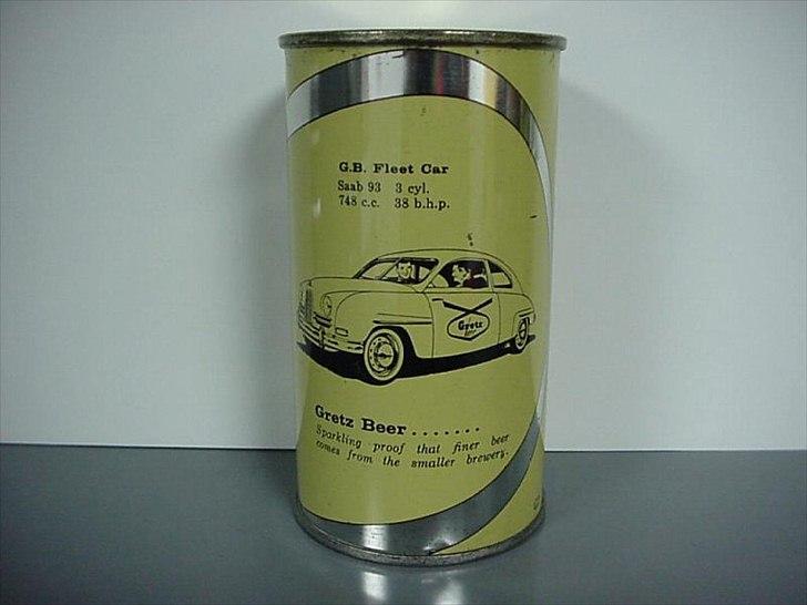 Saab 93 - Canadisk øldåse. Saab 93A var en af få de brugte til reklamen "småt men godt." billede 9