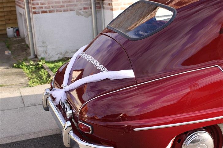 Saab 93 - Sidste pynt bagpå, "25" sølvbokstaver - perfekt til sølvbryllup billede 11