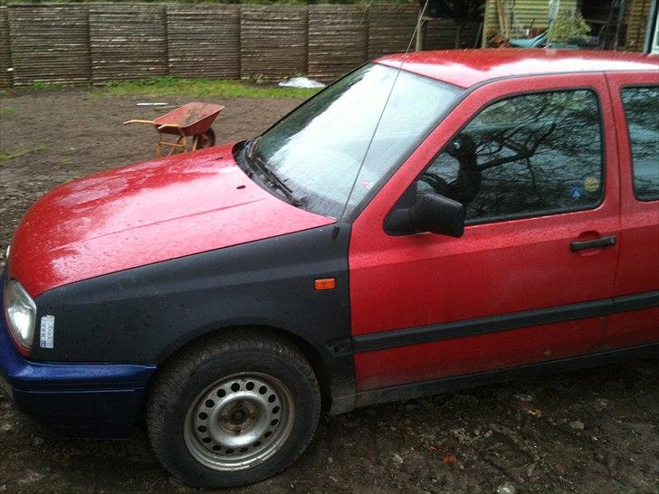 VW golf 3 SOLGT - her har jeg sat nu plade på pga rust billede 10